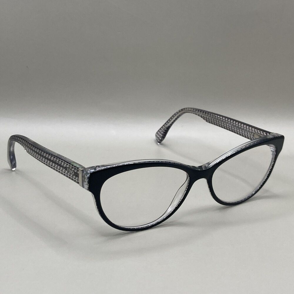 Fendi FF 0109 Eyeglasses FRAMES 6ZV Black 54 15 140 Clear Cat Eye Frames Only